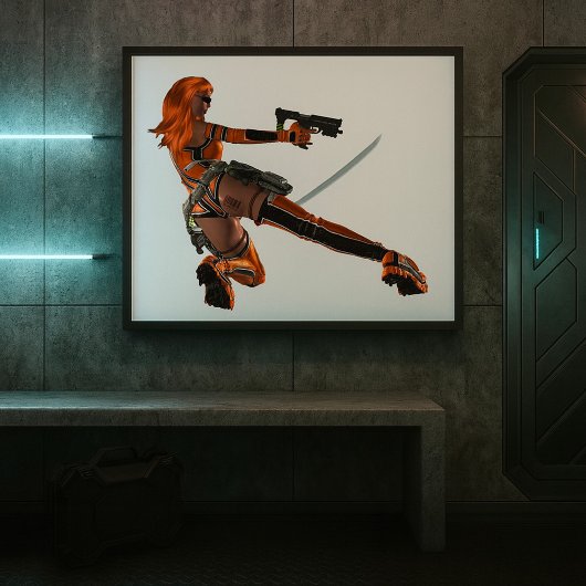 Kriegerin Poster