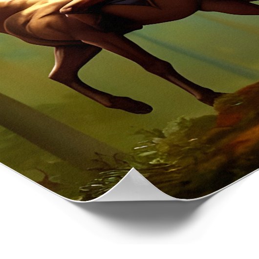 Kriegerin Poster (Ecke)