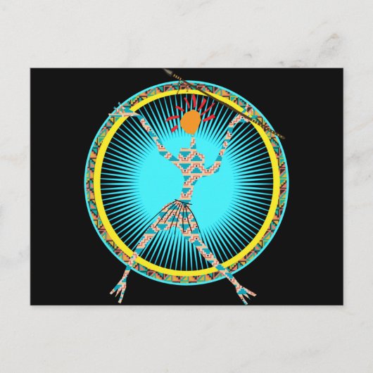 Kriegerin Postkarte (Vorderseite)