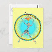 Kriegerin Postkarte (Vorne/Hinten)