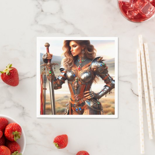 Kriegerin Serviette (Beispiel)