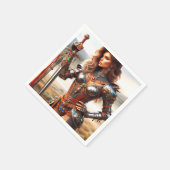 Kriegerin Serviette (Ecke)