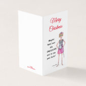 Kriegerin verlangt Übergabe der Schokoladenkizze (Vorderseite)