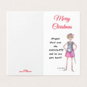 Kriegerin verlangt Übergabe der Schokoladenkizze (Außenseite Aufgefaltet)