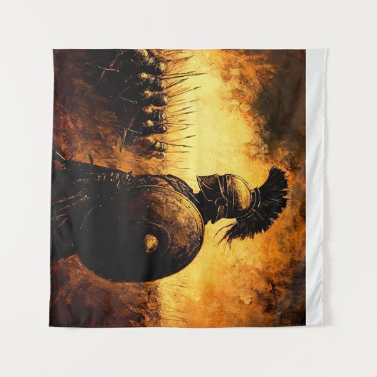 Kriegerin Wandteppich (Vorderseite (Horizontal))