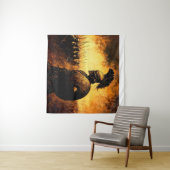 Kriegerin Wandteppich (Beispiel (Horizontal))