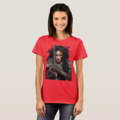 Kriegerin Wikingerin  T-Shirt (Vorne ganz)