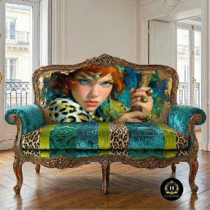Kriegerischer Stammeskrieger Decoupage Seidenpapier