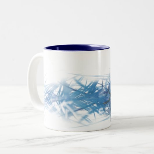 kriegerischer Vogel Zweifarbige Tasse (Vorderseite Links)
