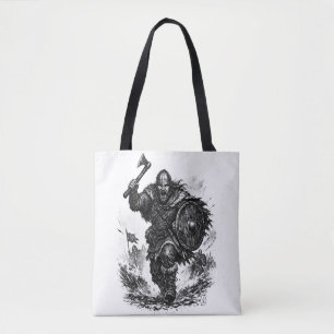 Kriegerischer Wikingeransturm – Tintenschlacht Tasche