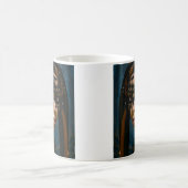 Kriegerisches Stammeskrieger-Gesicht Kaffeetasse (Mittel)