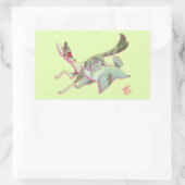 Kriegerkatzen - Ivypool und Tauben Rechteckiger Aufkleber (Tasche)