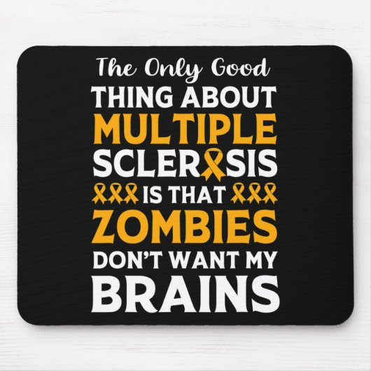 Kriegerlustige Multiple Sklerose Zombie Mousepad (Vorne)