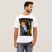 Kriegerportrait: primitive Ölentnahme T-Shirt (Vorne ganz)