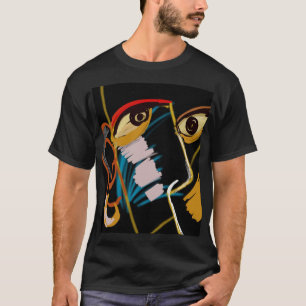 Kriegerportrait: primitive Ölentnahme T-Shirt