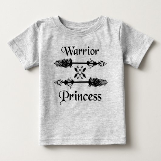 Kriegerprinzessin Baby T-shirt (Vorderseite)