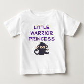 Kriegerprinzessin Funny Niedlicher Cartoon Ninja M Baby T-shirt (Vorderseite)
