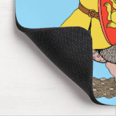 Kriegerratte mit Falchion Mousepad (Ecke)
