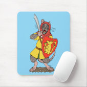Kriegerratte mit Falchion Mousepad (Mit Mouse)