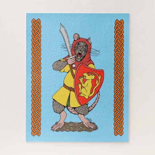 Kriegerratte mit Falchion Puzzle (Vertikal)