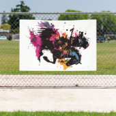 Kriegerreiten in Aquarell Banner (Insitu)