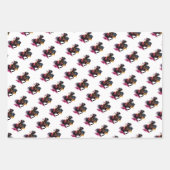 Kriegerreiten in Aquarell Geschenkpapier Set (Vorderseite)