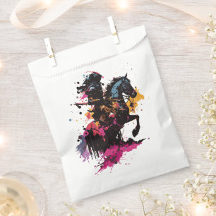 Kriegerreiten in Aquarell Geschenktütchen