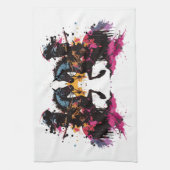 Kriegerreiten in Aquarell Geschirrtuch (Vertikal)