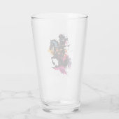 Kriegerreiten in Aquarell Glas (Rückseite)