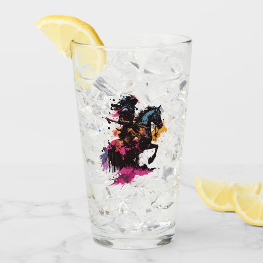 Kriegerreiten in Aquarell Glas (Vorderseite Ice)