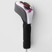 Kriegerreiten in Aquarell Golf Headcover (angewinkelt)