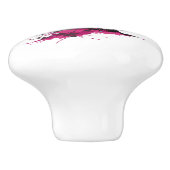 Kriegerreiten in Aquarell Keramikknauf (Seitenansicht)