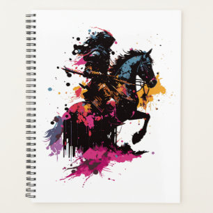 Kriegerreiten in Aquarell Planer