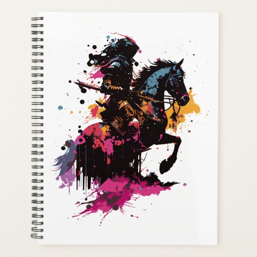 Kriegerreiten in Aquarell Planer (Vorderseite)