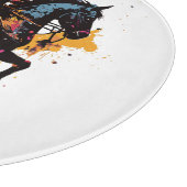 Kriegerreiten in Aquarell Schneidebrett (Ecke)