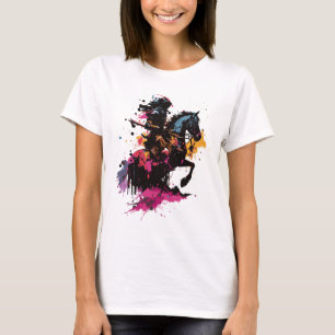 Kriegerreiten in Aquarell T-Shirt