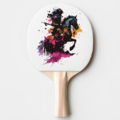 Kriegerreiten in Aquarell Tischtennis Schläger (Vorderseite)