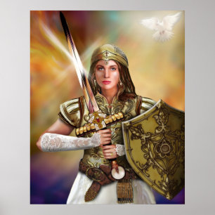 Kriegers-Braut von Christus Poster