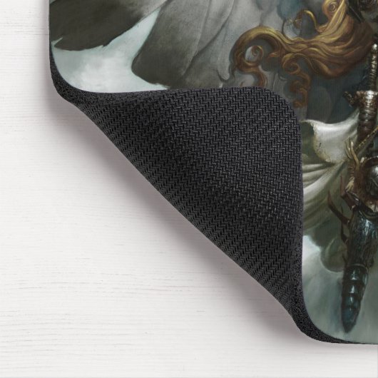 Kriegers-Engels-Fantasie-Kunst Mousepad (Ecke)