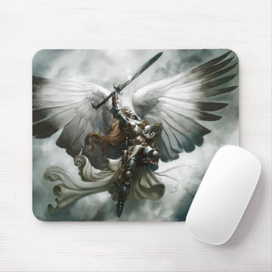 Kriegers-Engels-Fantasie-Kunst Mousepad (Mit Mouse)