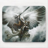 Kriegers-Engels-Fantasie-Kunst Mousepad (Vorne)