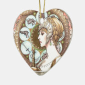 Kriegers-Prinzessin Keramik Ornament (Links)