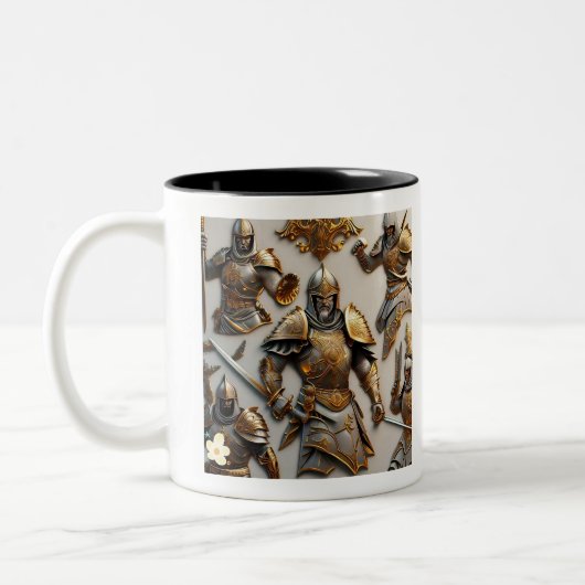 "Kriegerstolz" Zweifarbige Tasse (Links)