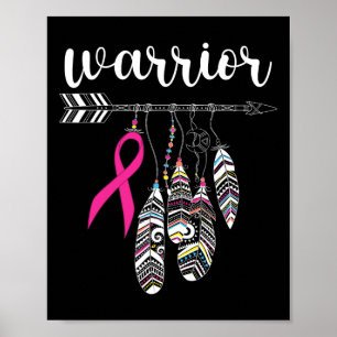 Kriegerüberlebende kämpfen gegen rosa Ribbon Krieg Poster