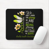Kriegerunterstützung Frauen Libelle Mental Health Mousepad (Mit Mouse)