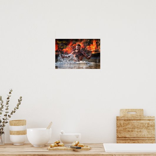 KRIEGKAMPF IM WASSER POSTER (Küche)