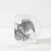 Kriegs-Adler-mattierte GlasTasse Mattglastasse (VorderseiteRechts)