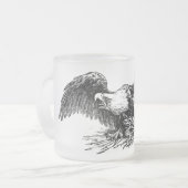 Kriegs-Adler-mattierte GlasTasse Mattglastasse (Vorderseite Links)