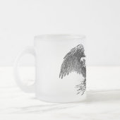 Kriegs-Adler-mattierte GlasTasse Mattglastasse (Links)