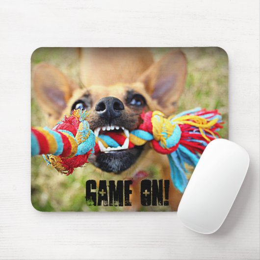 Kriegs-Chihuahua des Schlepper-O Mousepad (Mit Mouse)